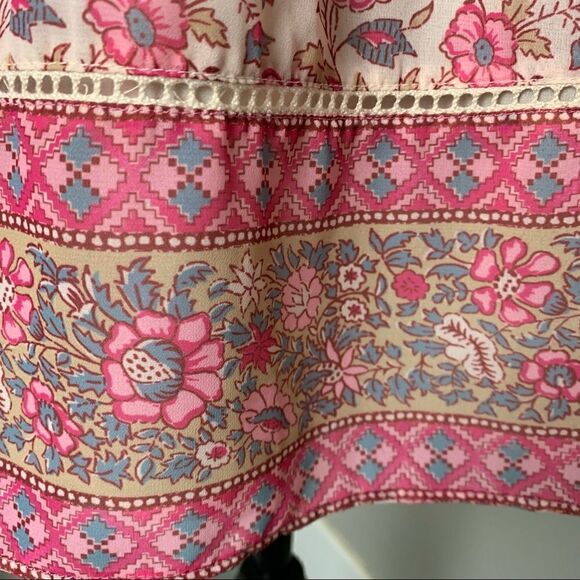 Anthropologie Love the Label Sam pink floral mini dress size XS - Picture 11 of 13